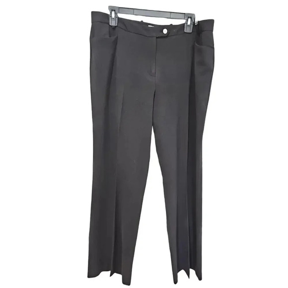Calvin Klein Straight Leg Dress Pants Black Size 14 - Picture 1 of 6